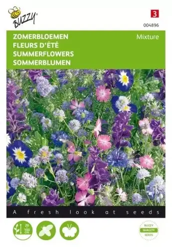 Buzzy® Zomerbloemen Blauwe Tinten