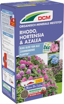 DCM Meststof Rhodo, Hortensia & Azalea 1,5kg